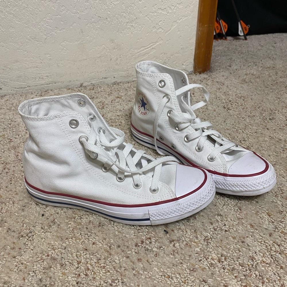 NEW White High Top Converse